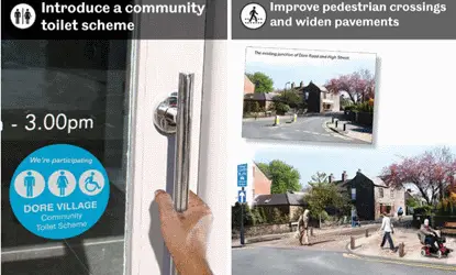 Providing loos, easy access and resting points gives older people more confidence to keep getting about independently.