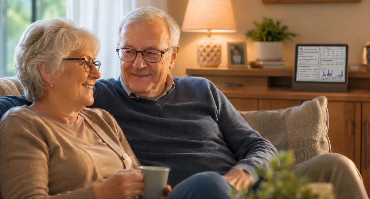 Home activity monitoring for couples